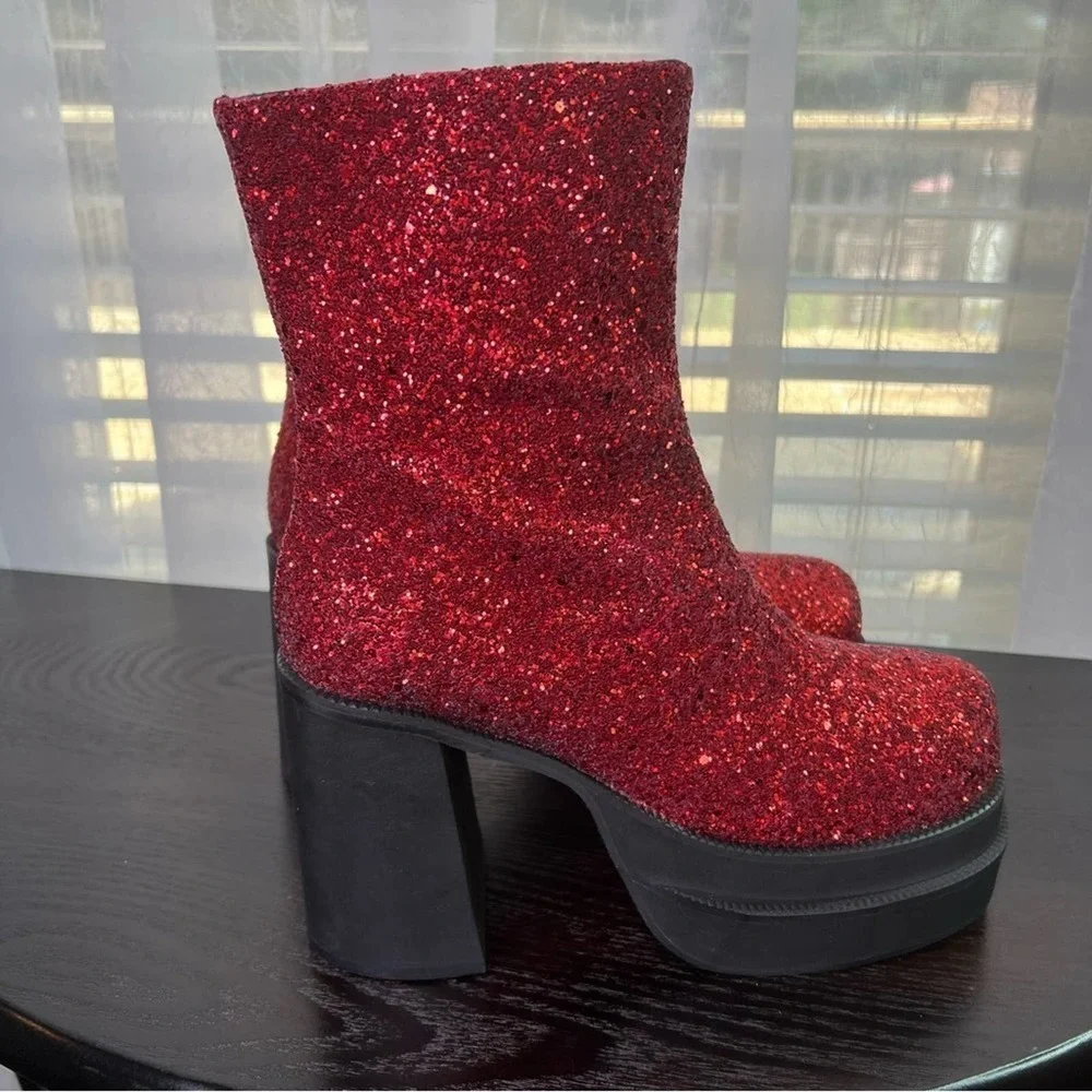 Trickz N' Treatz Mystical Sparks Platform Boots   size 9